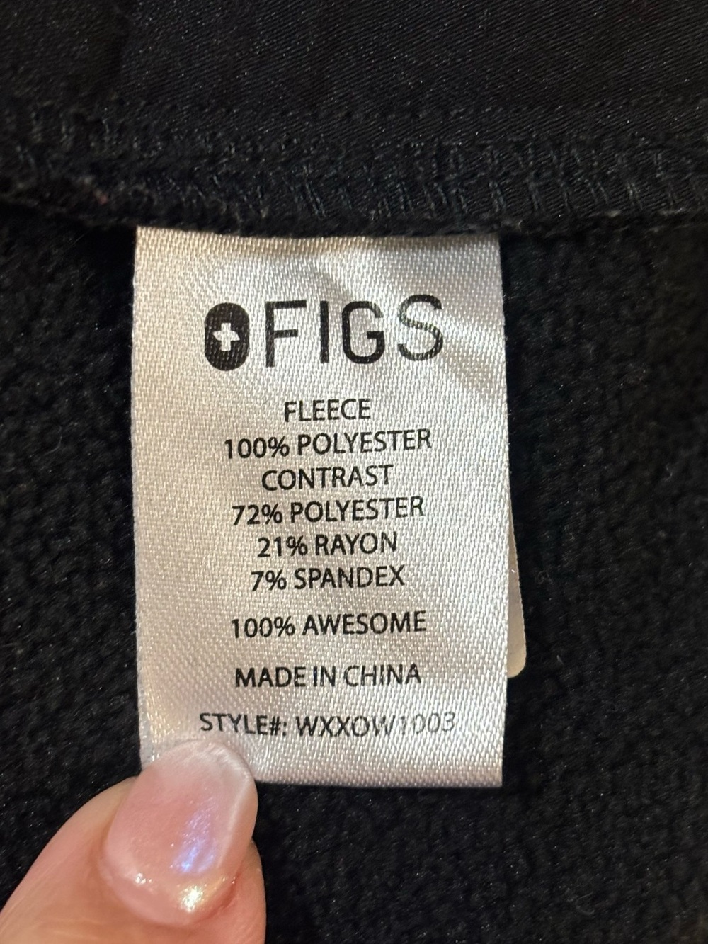 FIGS Black Casablanca Utility Vest Full Zip Size Large - Picture 11 of 12